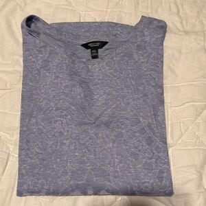 Simply Vera Vera Wang Light Blue Patterned Top